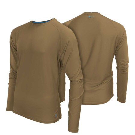 Men's Drirelease Mobile Cooling Long Sleeve Shirt, Coyote Brown, SM